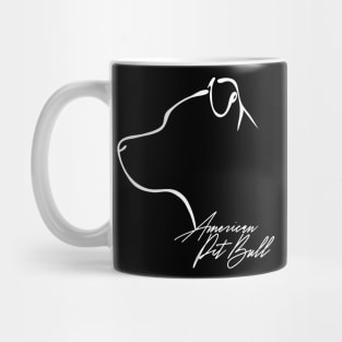 Proud American Pit Bull profile dog lover Mug